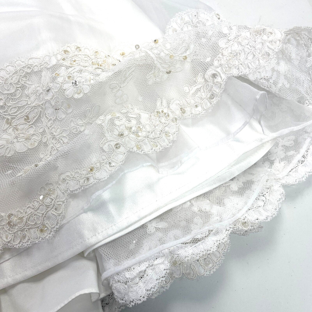 MoriLee by Madeline Gardner Womens Dress Size 4 Bridal Princess Cocktail Wedding - Picture 9 of 12
